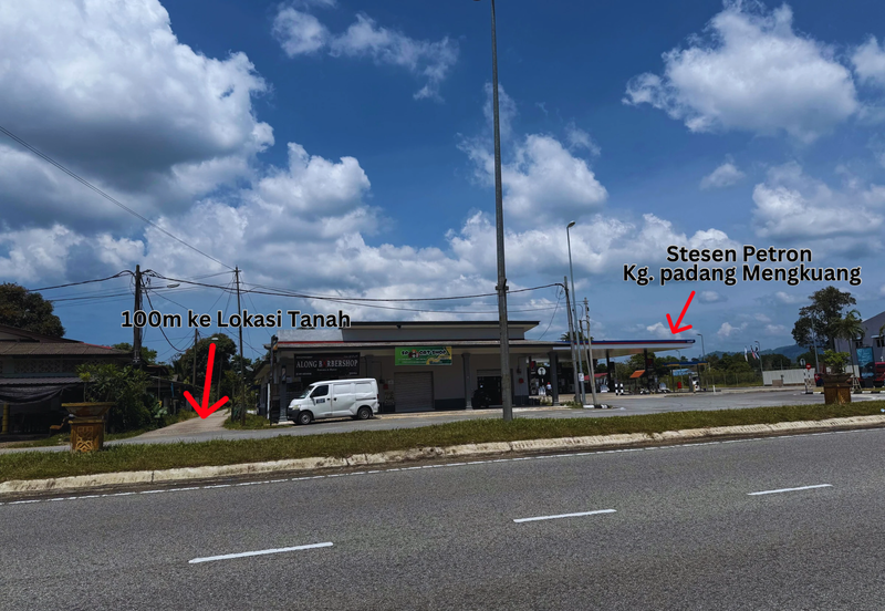 Tanah Lot syarat Bangunan bersaiz 1137m² di Batu 9 Kg. Padang Mengkuang, Bukit Payong Terengganu berdekatan Stesen Petron