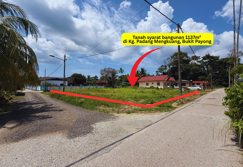 Tanah Lot syarat Bangunan bersaiz 1137m² di Batu 9 Kg. Padang Mengkuang, Bukit Payong Terengganu berdekatan Stesen Petron