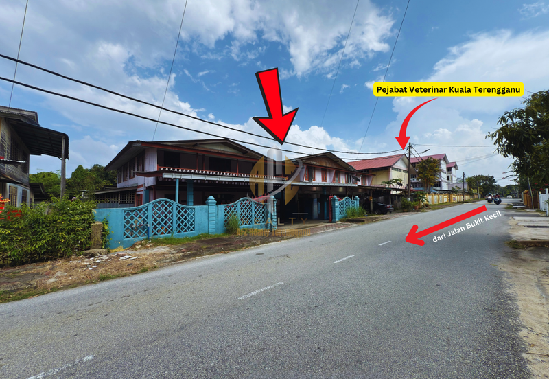 Tanah Lot Banglo bersaiz 870m² + Rumah Kayu 2 Tingkat di Pulau Kambing, Pusat Bandaraya Kuala Terengganu, Terengganu