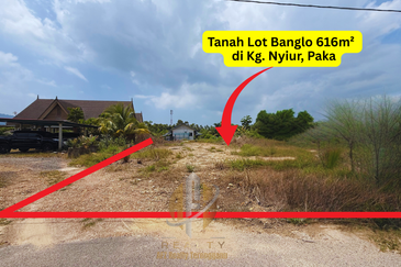 Tanah Lot Banglo bersaiz 616m² di Kg. Nyior, Paka, Terengganu