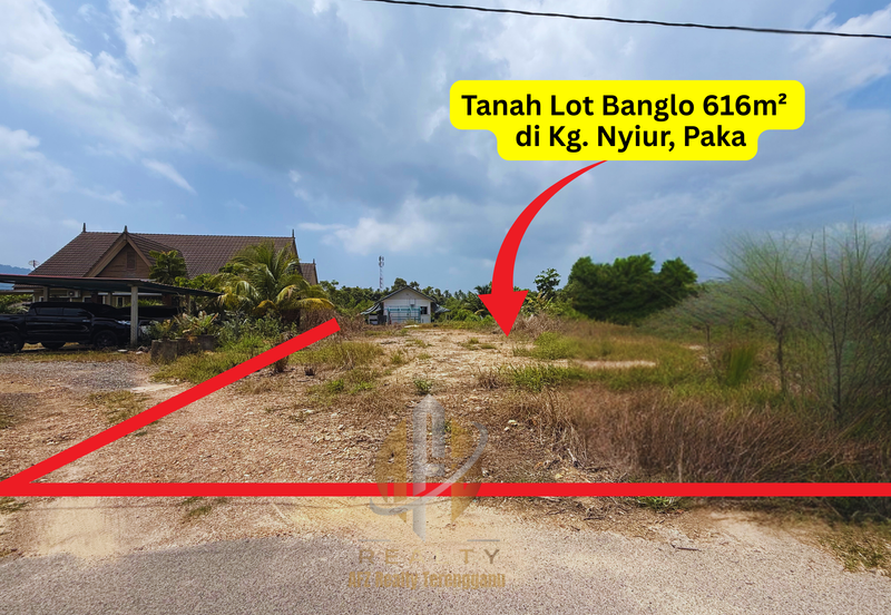 Tanah Lot Banglo bersaiz 616m² di Kg. Nyior, Paka, Terengganu
