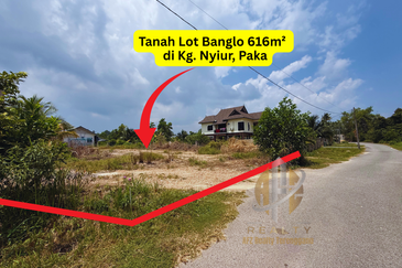 Tanah Lot Banglo bersaiz 616m² di Kg. Nyior, Paka, Terengganu