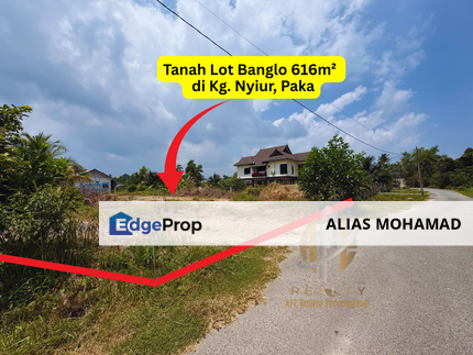 Tanah Lot Banglo bersaiz 616m² di Kg. Nyior, Paka, Terengganu, Terengganu, Paka