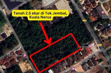 𝐓𝐚𝐧𝐚𝐡 𝐒𝐲𝐚𝐫𝐚𝐭 𝐁𝐚𝐧𝐠𝐮𝐧𝐚𝐧 𝟐.𝟓 𝐞𝐤𝐚𝐫 𝐝𝐢 𝐓𝐨𝐤 𝐉𝐞𝐦𝐛𝐚𝐥, 𝐊𝐮𝐚𝐥𝐚 𝐍𝐞𝐫𝐮𝐬, 𝐓𝐞𝐫𝐞𝐧𝐠𝐠𝐚𝐧𝐮