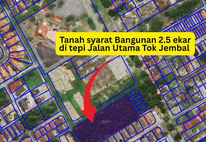 𝐓𝐚𝐧𝐚𝐡 𝐒𝐲𝐚𝐫𝐚𝐭 𝐁𝐚𝐧𝐠𝐮𝐧𝐚𝐧 𝟐.𝟓 𝐞𝐤𝐚𝐫 𝐝𝐢 𝐓𝐨𝐤 𝐉𝐞𝐦𝐛𝐚𝐥, 𝐊𝐮𝐚𝐥𝐚 𝐍𝐞𝐫𝐮𝐬, 𝐓𝐞𝐫𝐞𝐧𝐠𝐠𝐚𝐧𝐮