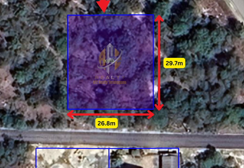 Tanah Lot Banglo Murah bersaiz 794m² di Merang, Setiu, Terengganu berdekatan Merang Jetty