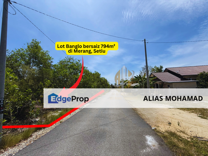 Tanah Lot Banglo Murah bersaiz 794m² di Merang, Setiu, Terengganu berdekatan Merang Jetty, Terengganu, Setiu