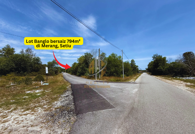 Tanah Lot Banglo Murah bersaiz 794m² di Merang, Setiu, Terengganu berdekatan Merang Jetty