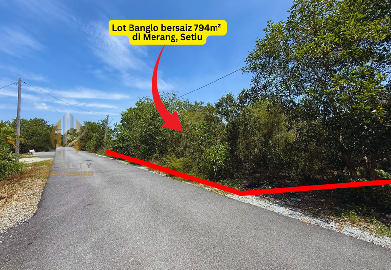 Tanah Lot Banglo Murah bersaiz 794m² di Merang, Setiu, Terengganu berdekatan Merang Jetty