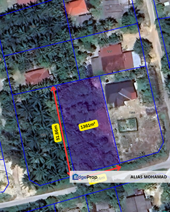 Tanah tepi Jalan syarat Bangunan 1361m²  di Kg. Kelulut, Marang, Terengganu, Terengganu, Marang