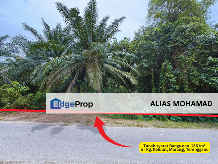 Tanah tepi Jalan syarat Bangunan 1361m²  di Kg. Kelulut, Marang, Terengganu, Terengganu, Marang
