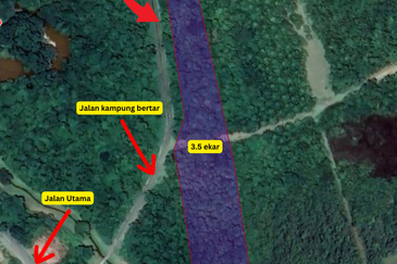 Tanah Pertanian 3.5 ekar tepi Jalan di Kuala Telemong, Hulu Terengganu, Terengganu