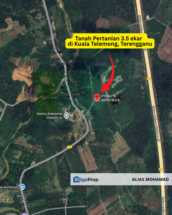 Tanah Pertanian 3.5 ekar tepi Jalan di Kuala Telemong, Hulu Terengganu, Terengganu, Terengganu, Hulu Terengganu