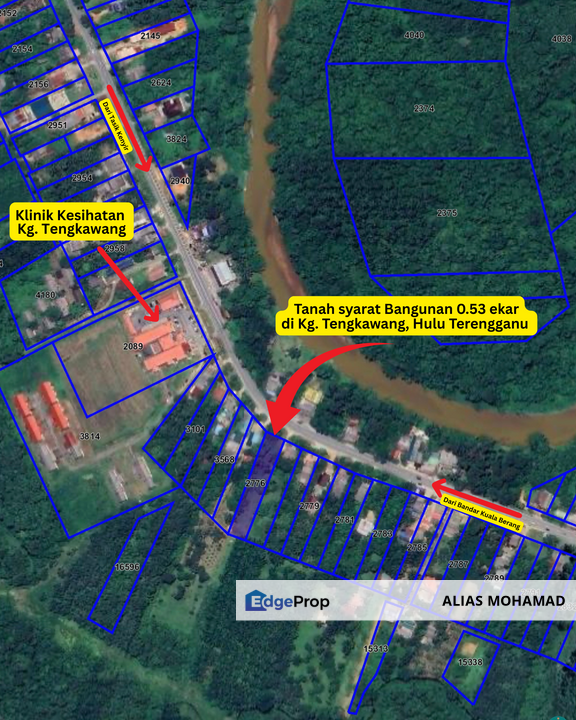 Tanah Tepi Jalan Utama syarat Bangunan 0.53 ekar  di Kg. Tengkawang, Hulu Terengganu, Terengganu, Hulu Terengganu