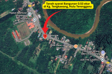 Tanah Tepi Jalan Utama syarat Bangunan 0.53 ekar  di Kg. Tengkawang, Hulu Terengganu