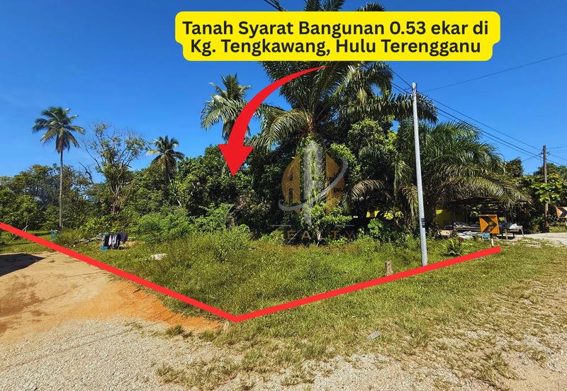Tanah Tepi Jalan Utama syarat Bangunan 0.53 ekar  di Kg. Tengkawang, Hulu Terengganu