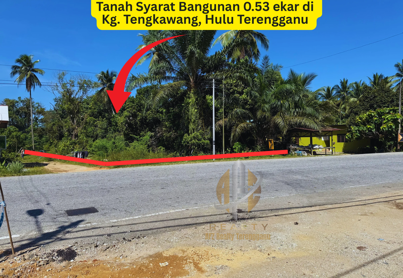 Tanah Tepi Jalan Utama syarat Bangunan 0.53 ekar  di Kg. Tengkawang, Hulu Terengganu