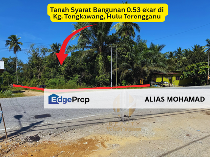 Tanah Tepi Jalan Utama syarat Bangunan 0.53 ekar  di Kg. Tengkawang, Hulu Terengganu, Terengganu, Hulu Terengganu