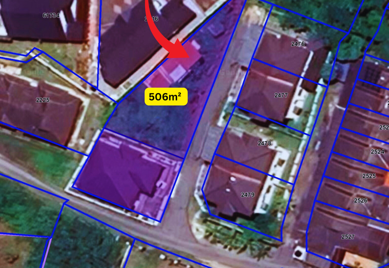 Tanah Lot Banglo bersaiz 506m²  di Taman Durian Burung, Kubang Parit, Terengganu