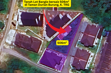 Tanah Lot Banglo bersaiz 506m²  di Taman Durian Burung, Kubang Parit, Terengganu