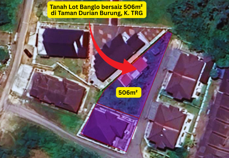 Tanah Lot Banglo bersaiz 506m²  di Taman Durian Burung, Kubang Parit, Terengganu