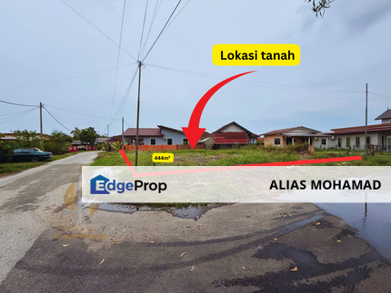[CORNER LOT]Tanah Lot Banglo bersaiz 444m²  di Tok Adis, Kuala Ibai, Kuala Terengganu berdekatan MYDIN Kuala Ibai, Terengganu, Kuala Terengganu