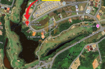 Tanah Lot Banglo bersaiz 660m²  di Kuala Terengganu Golf Resort (KTGR), Tok Jembal, Terengganu mangadap Tasik & Padang Golf