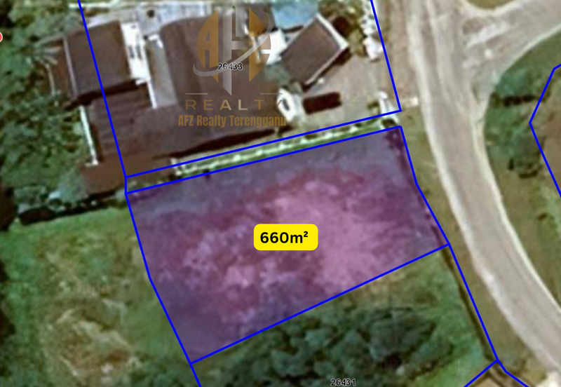 Tanah Lot Banglo bersaiz 660m²  di Kuala Terengganu Golf Resort (KTGR), Tok Jembal, Terengganu mangadap Tasik & Padang Golf