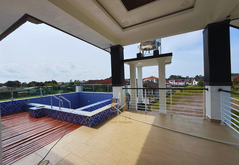 Rumah Banglo Moden 2 Tingkat dengan Kolam Renang di Kg. Durian Burung, Kuala Terengganu