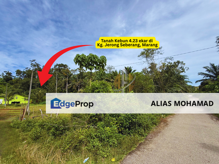 Tanah Kebun bersaiz 4.23 ekar di Kg. Jerung Seberang, Marang, Terengganu, Terengganu, Marang