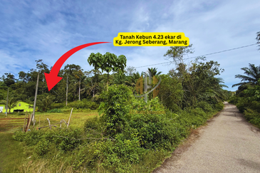 Tanah Kebun bersaiz 4.23 ekar di Kg. Jerung Seberang, Marang, Terengganu