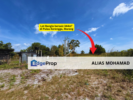 Lot Banglo bersaiz 344m²  di Pulau Kerengga, Marang, Terengganu berdekatan Asrama PERKAYA & Penjara Marang, Terengganu, Marang