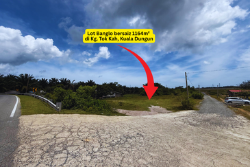 [CORNER LOT] Lot Banglo bersaiz 1164m²  di Tok kah, Kuala Dungun, Terengganu