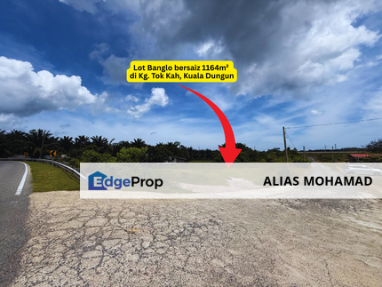 [CORNER LOT] Lot Banglo bersaiz 1164m²  di Tok kah, Kuala Dungun, Terengganu, Terengganu, Dungun