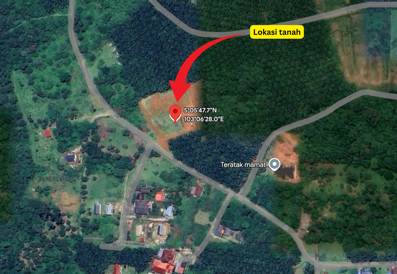 Lot Banglo bersaiz 530m²  di Kg. Bukit Perpat, Ajil, Terengganu