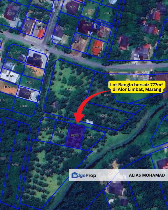 Lot Banglo bersaiz 777m²  di Kg. Alor Limbat, Marang, Terengganu, Terengganu, Marang
