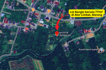 Lot Banglo bersaiz 777m²  di Kg. Alor Limbat, Marang, Terengganu