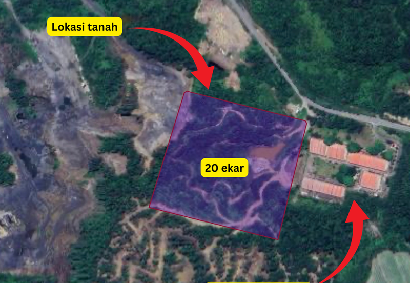 Tanah Komersial bersaiz 20 ekar di Bukit Kor, Terengganu