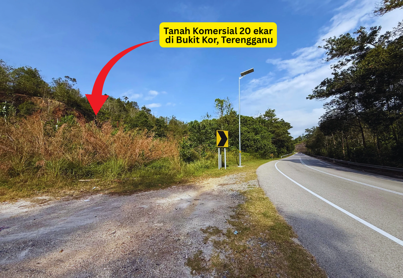 Tanah Komersial bersaiz 20 ekar di Bukit Kor, Terengganu