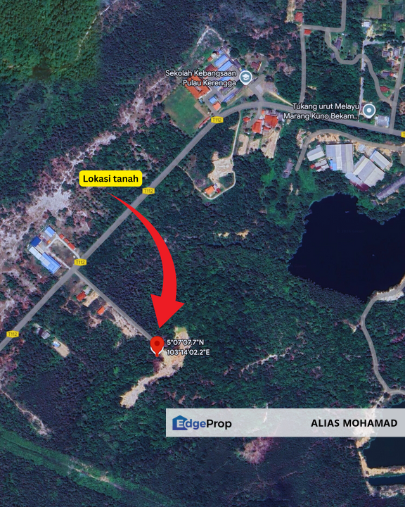 Lot Banglo bersaiz 817m²  di Kg. Pulau Kerengga, Marang, Terengganu, Terengganu, Marang