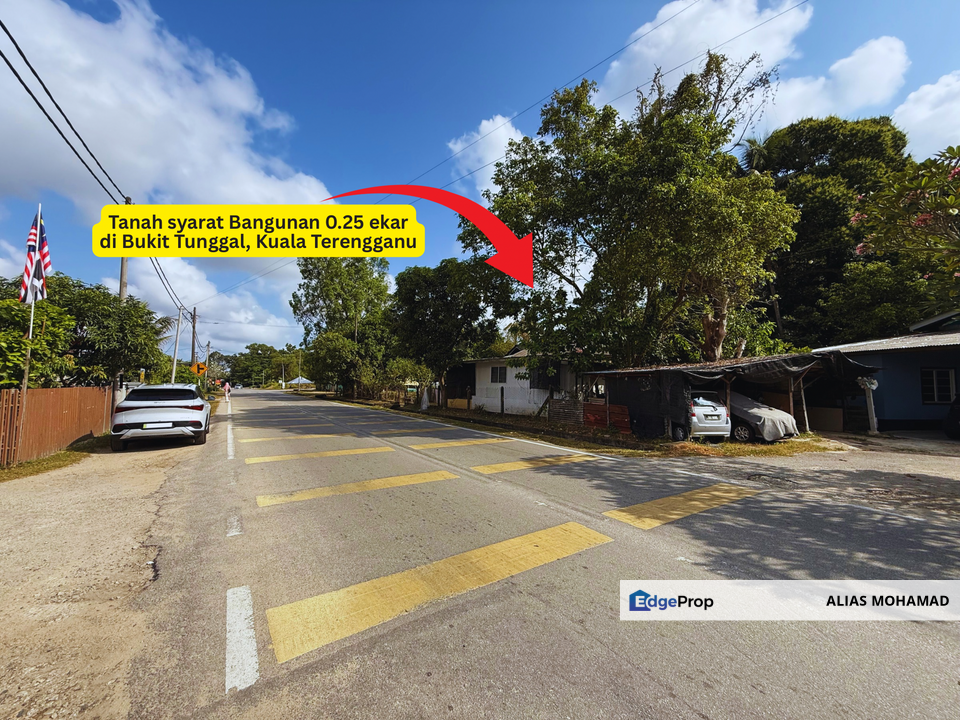 Tanah Syarat Bangunan bersaiz 0.25 ekar di Bukit Tunggal, Terengganu di tepi jalan utama, Terengganu, Kuala Terengganu