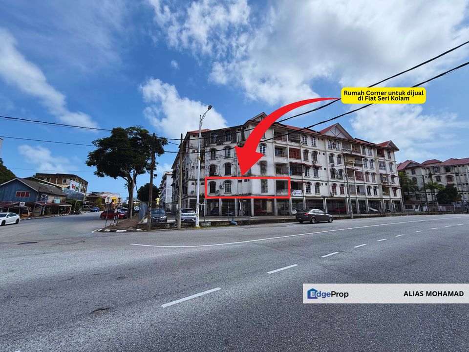 Rumah corner lot di Tingkat 1 Flat Seri Kolam, Kuala Terengganu, Terengganu, Terengganu, Kuala Terengganu
