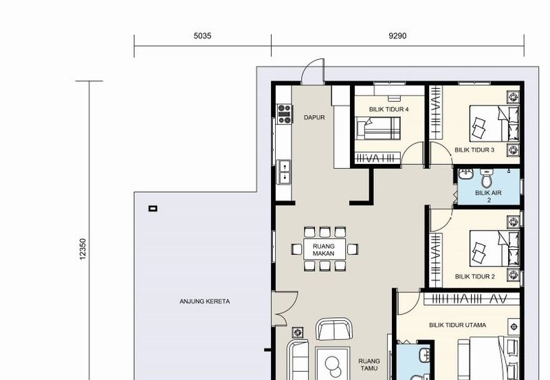 𝐑𝐔𝐌𝐀𝐇 𝐁𝐀𝐍𝐆𝐋𝐎 &  𝐒𝐄𝐌𝐈-𝐃 𝐒𝐄𝐓𝐈𝐍𝐆𝐊𝐀𝐓 𝐄𝐊𝐒𝐊𝐋𝐔𝐒𝐈𝐅 𝐌𝐄𝐖𝐀𝐇 & 𝐌𝐎𝐃𝐄𝐍 𝐃𝐈 𝐖𝐀𝐊𝐀𝐅 𝐓𝐀𝐏𝐀𝐈, 𝐌𝐀𝐑𝐀𝐍𝐆