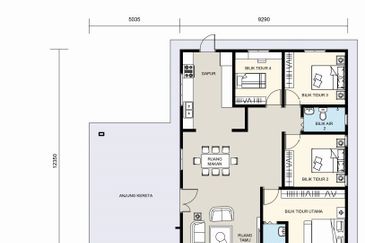 𝐑𝐔𝐌𝐀𝐇 𝐁𝐀𝐍𝐆𝐋𝐎 &  𝐒𝐄𝐌𝐈-𝐃 𝐒𝐄𝐓𝐈𝐍𝐆𝐊𝐀𝐓 𝐄𝐊𝐒𝐊𝐋𝐔𝐒𝐈𝐅 𝐌𝐄𝐖𝐀𝐇 & 𝐌𝐎𝐃𝐄𝐍 𝐃𝐈 𝐖𝐀𝐊𝐀𝐅 𝐓𝐀𝐏𝐀𝐈, 𝐌𝐀𝐑𝐀𝐍𝐆