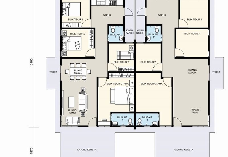 𝐑𝐔𝐌𝐀𝐇 𝐁𝐀𝐍𝐆𝐋𝐎 &  𝐒𝐄𝐌𝐈-𝐃 𝐒𝐄𝐓𝐈𝐍𝐆𝐊𝐀𝐓 𝐄𝐊𝐒𝐊𝐋𝐔𝐒𝐈𝐅 𝐌𝐄𝐖𝐀𝐇 & 𝐌𝐎𝐃𝐄𝐍 𝐃𝐈 𝐖𝐀𝐊𝐀𝐅 𝐓𝐀𝐏𝐀𝐈, 𝐌𝐀𝐑𝐀𝐍𝐆