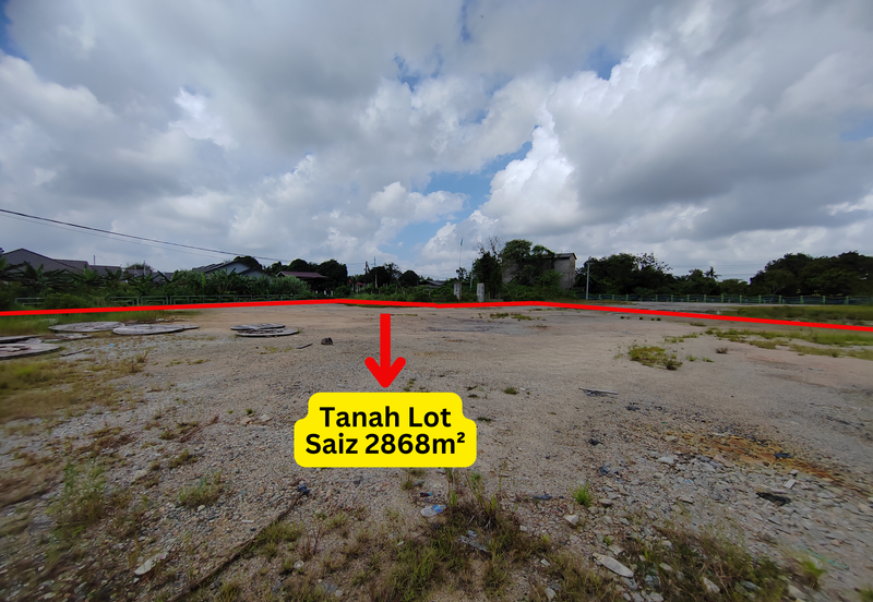 2 Tanah Lot Bersaiz 2868m² & 785m² di Kg. Segading, Gelugor Kedai, Kuala Terengganu tepi jalan