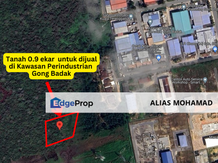 Tanah Bersaiz 0.91 Ekar di sebelah Kawasan Perindustrian Gong Badak, Kuala Nerus, Terengganu , Terengganu, 