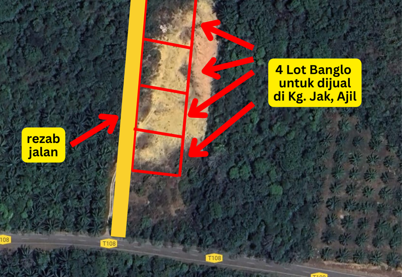 𝟒 𝐋𝐨𝐭 𝐁𝐚𝐧𝐠𝐥𝐨 𝐛𝐞𝐫𝐬𝐚𝐢𝐳 𝟔𝟎𝟓𝐦² 𝐝𝐢 𝐊𝐠. 𝐉𝐚𝐤, 𝐀𝐣𝐢𝐥 𝐛𝐞𝐫𝐝𝐞𝐤𝐚𝐭𝐚𝐧 𝐉𝐚𝐥𝐚𝐧 𝐔𝐭𝐚𝐦𝐚 & 𝐇𝐢𝐠𝐡𝐰𝐚𝐲 𝐋𝐏𝐓𝟐