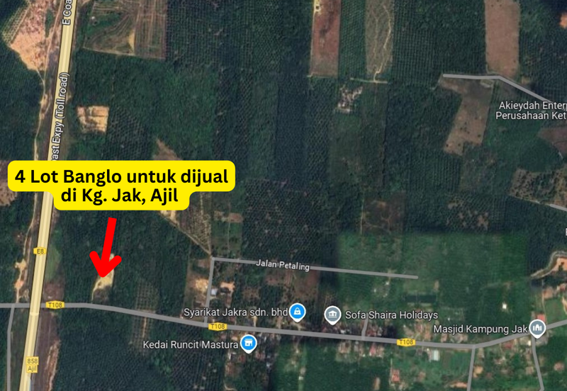 𝟒 𝐋𝐨𝐭 𝐁𝐚𝐧𝐠𝐥𝐨 𝐛𝐞𝐫𝐬𝐚𝐢𝐳 𝟔𝟎𝟓𝐦² 𝐝𝐢 𝐊𝐠. 𝐉𝐚𝐤, 𝐀𝐣𝐢𝐥 𝐛𝐞𝐫𝐝𝐞𝐤𝐚𝐭𝐚𝐧 𝐉𝐚𝐥𝐚𝐧 𝐔𝐭𝐚𝐦𝐚 & 𝐇𝐢𝐠𝐡𝐰𝐚𝐲 𝐋𝐏𝐓𝟐