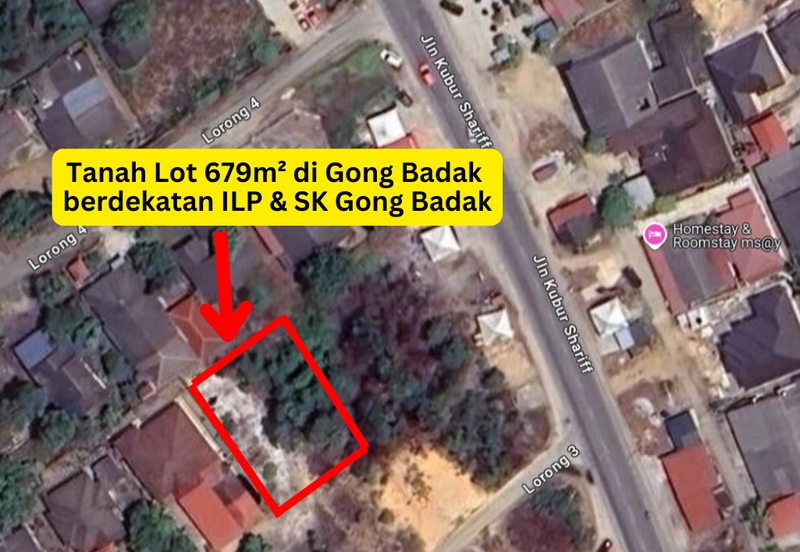 [𝐓𝐀𝐍𝐀𝐇 𝐆𝐑𝐄𝐃 𝐀]𝐓𝐚𝐧𝐚𝐡 𝐋𝐨𝐭 𝐁𝐚𝐧𝐠𝐥𝐨 𝐛𝐞𝐫𝐬𝐚𝐢𝐳  𝟔𝟕𝟗𝐦² 𝐝𝐢 𝐆𝐨𝐧𝐠 𝐁𝐚𝐝𝐚𝐤 𝐛𝐞𝐫𝐝𝐞𝐤𝐚𝐭𝐚𝐧 𝐈𝐋𝐏